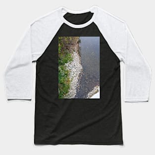 River shore water rocks Baseball T-Shirt